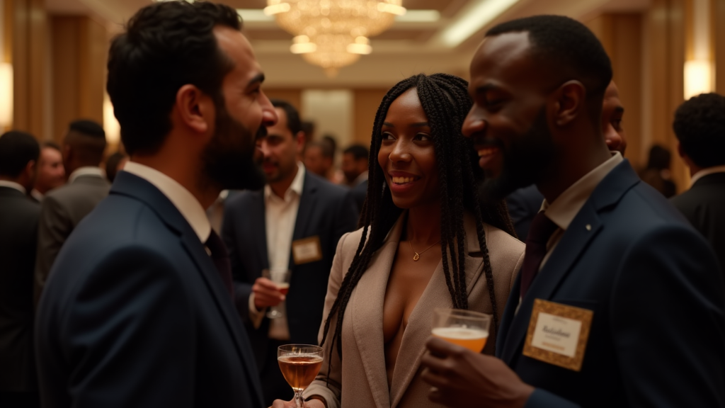 African professionals networking Dubai